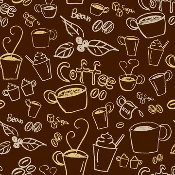 Coffee seamless pattern © tabosan