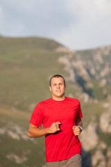 Fototapeta premium Running fitness man