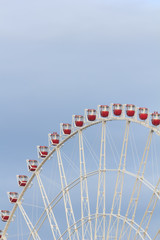Fototapeta premium Ferris wheel with blue sky