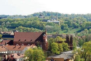 Obraz premium Vilnius city view from Gediminas castle.