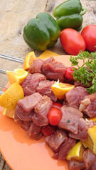 brochettes de canard