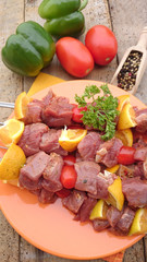 brochettes de canard