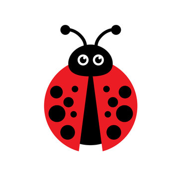 Vector sign ladybug