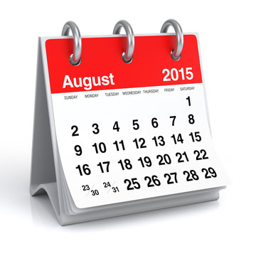 August 2015 - Calendar