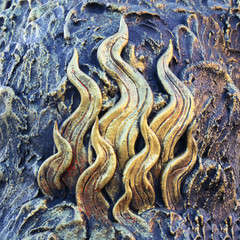 Background of the cement wall plaster decorative style