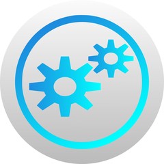 Gears icon (vector)