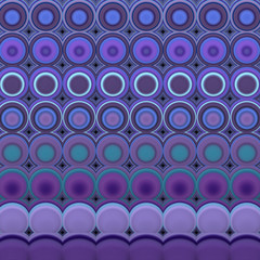 3d abstract tiled mosaic background in purple