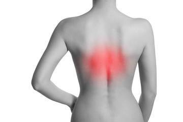 Fototapeta premium Woman suffering from backache