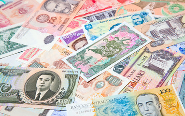 Fototapeta premium Foreign notes