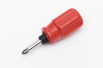 screwdriver on the white background