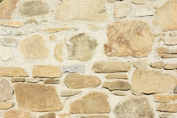 Hard Stone Wall Close Up