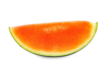 Stück einer reifen Wassermelone isoliert