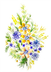 big beautiful bouquet of different colors