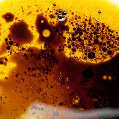 texture of  bubbles and streaks