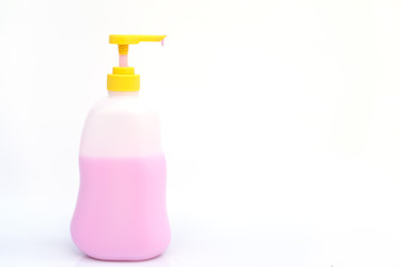 Liquid soap pump bottle isolated.