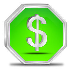 Button mit Dollar Symbol