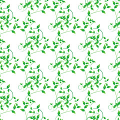 green leaves seamless background