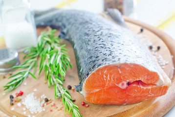 raw salmon
