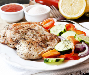 Turkey Breast Roasted with Vegetables