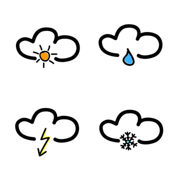 symbol for weather forecast vector illustration