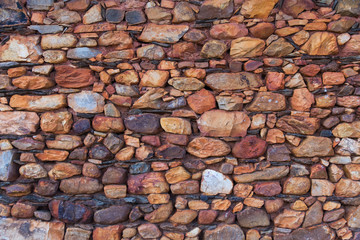 Reddish Stone Wall