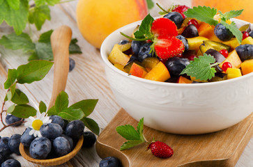 Fresh healthy fruit salad