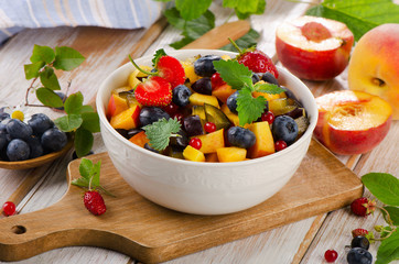 Fresh healthy fruit salad