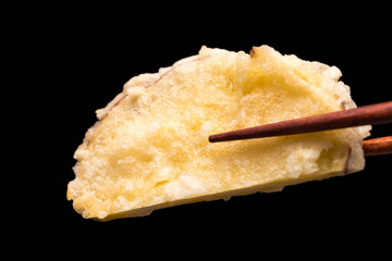 さつまいも 天ぷら Tempura 黒背景