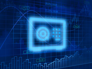 Vault symbol. Finance Concept.