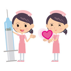 看護婦_注射とハート