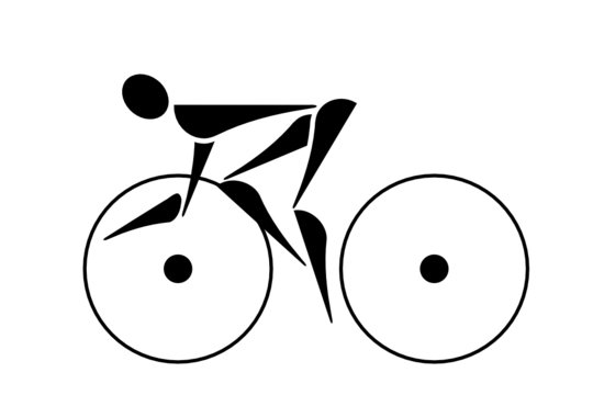 abstract bicyclist driver
