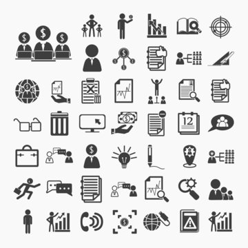 Business icons and Finance icons set.2  on  White paper .Illustr