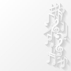 Abstract background with musical notes © AbsentAnna
