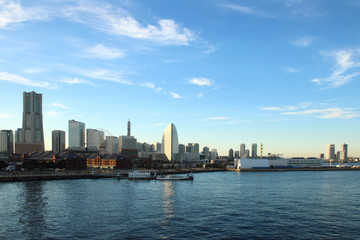 Fototapeta na wymiar Japan landscape at Yokohama city