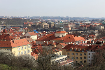 Fototapeta na wymiar Prague landscape in spring