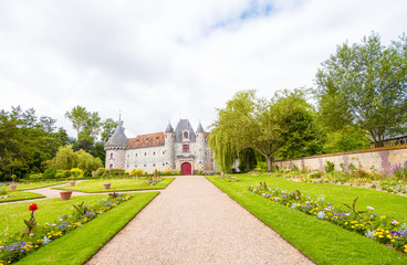 Fototapeta premium Historical Castle of Normandy, France. Chateau de Vendeuvre in N
