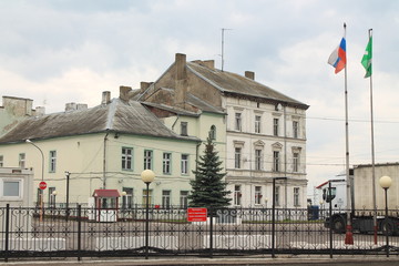 Fototapeta na wymiar здание в городе Советске Калининградской области