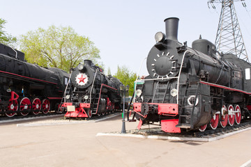 Fototapeta premium Rail road locomotive