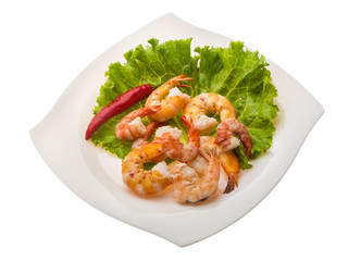 Unshelled king prawn