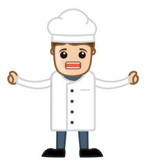 Cartoon Chef Shouting Vector