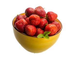 Strawberry in the bowl