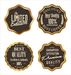 Set of premium quality labels, collection