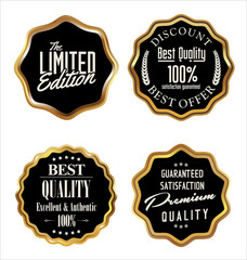 Set of premium quality labels, collection