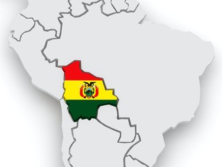 Map of worlds. Bolivia.