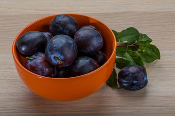 Fresh plums