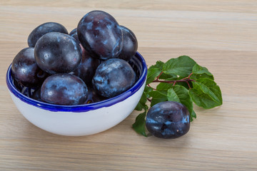 Fresh plums