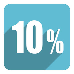 10 percent flat  icon