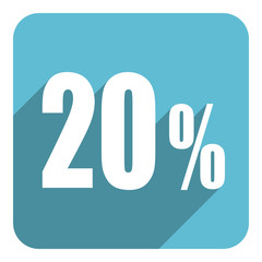 20 percent flat  icon