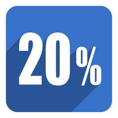 20 percent flat  icon