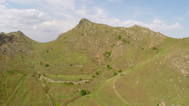 Hercynian orogenic belt aerial view